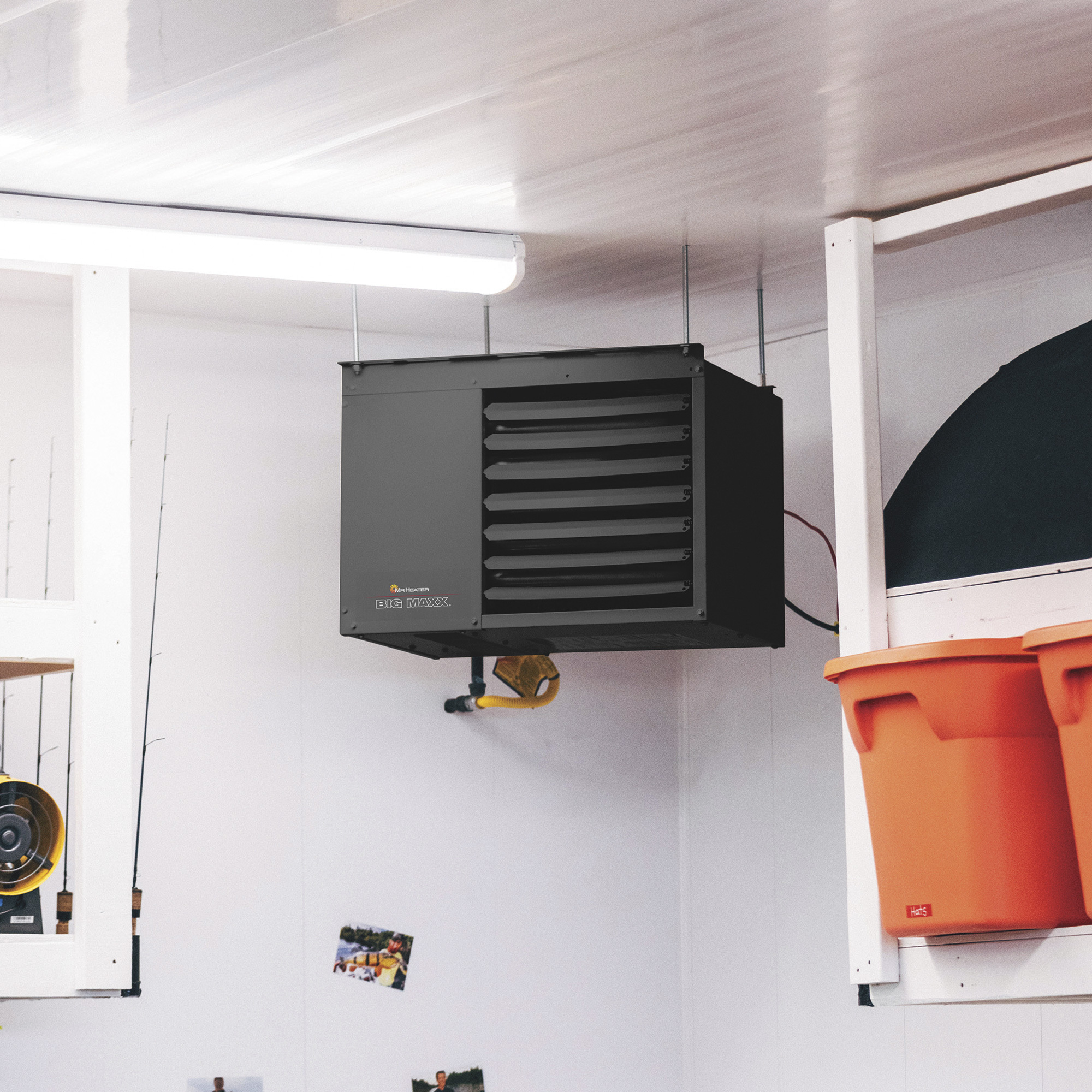 Natural Gas Heater in workshop